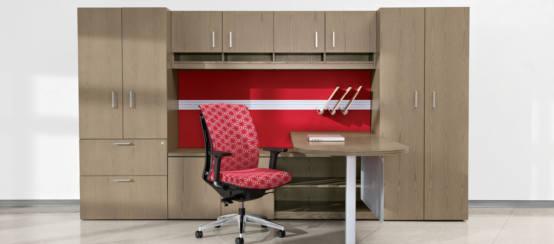 Global Furniture Group, Lufton is naturally beautiful wood veneer for any office environment, from contemporary to